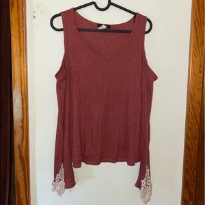 Large rust colored blouse